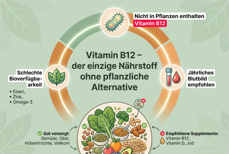 vegane Ernährung Nährstoffe Supplements