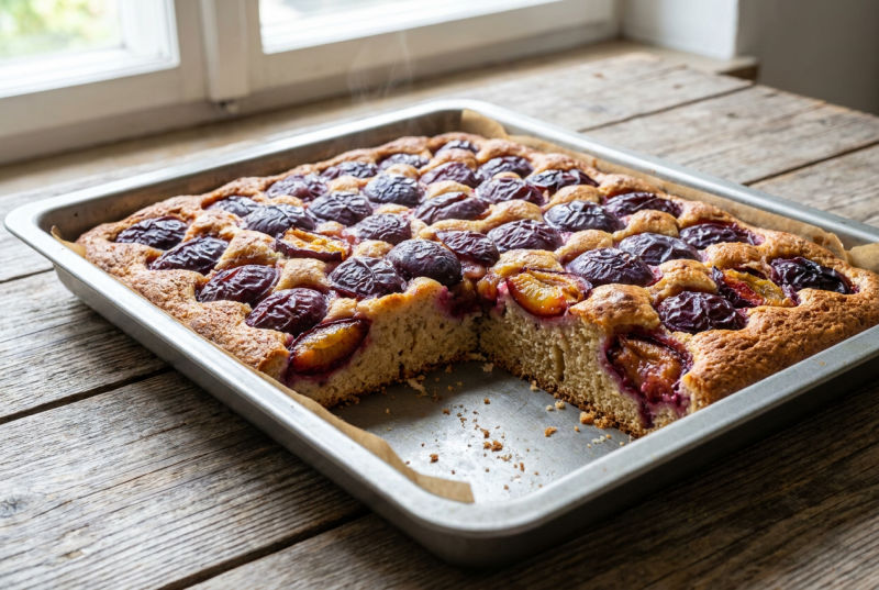 veganer Zwetschgenkuchen Blech