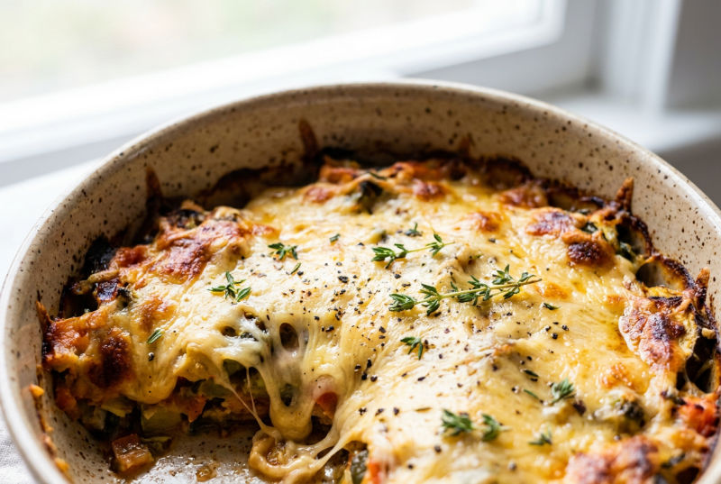 veganer Käse überbacken